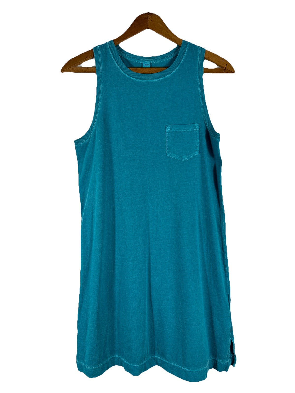 Old Navy T-Shirt Dress Teal 100% Cotton Mini Womens Casual Sundress Size S