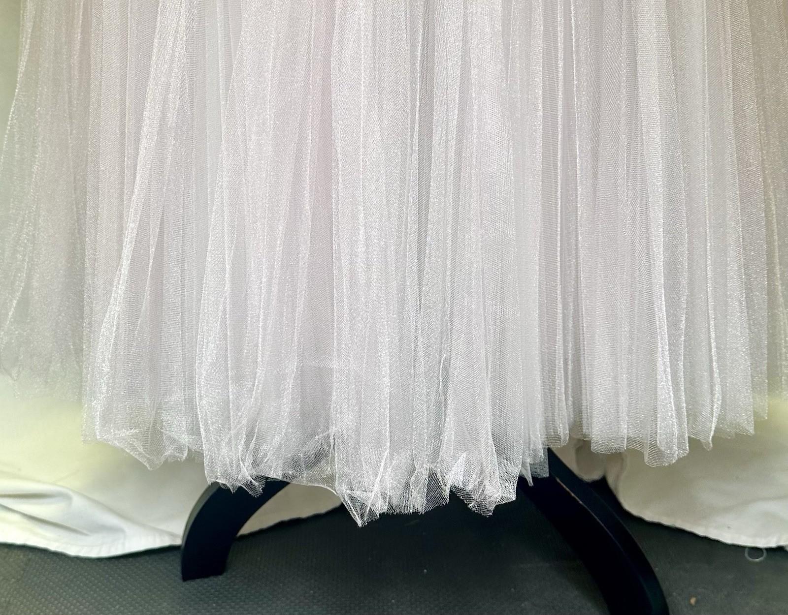 MILLY Black Sateen Pink Organza Pleated Tutu Tulle Sleeveless Gown Midi Dress; 6