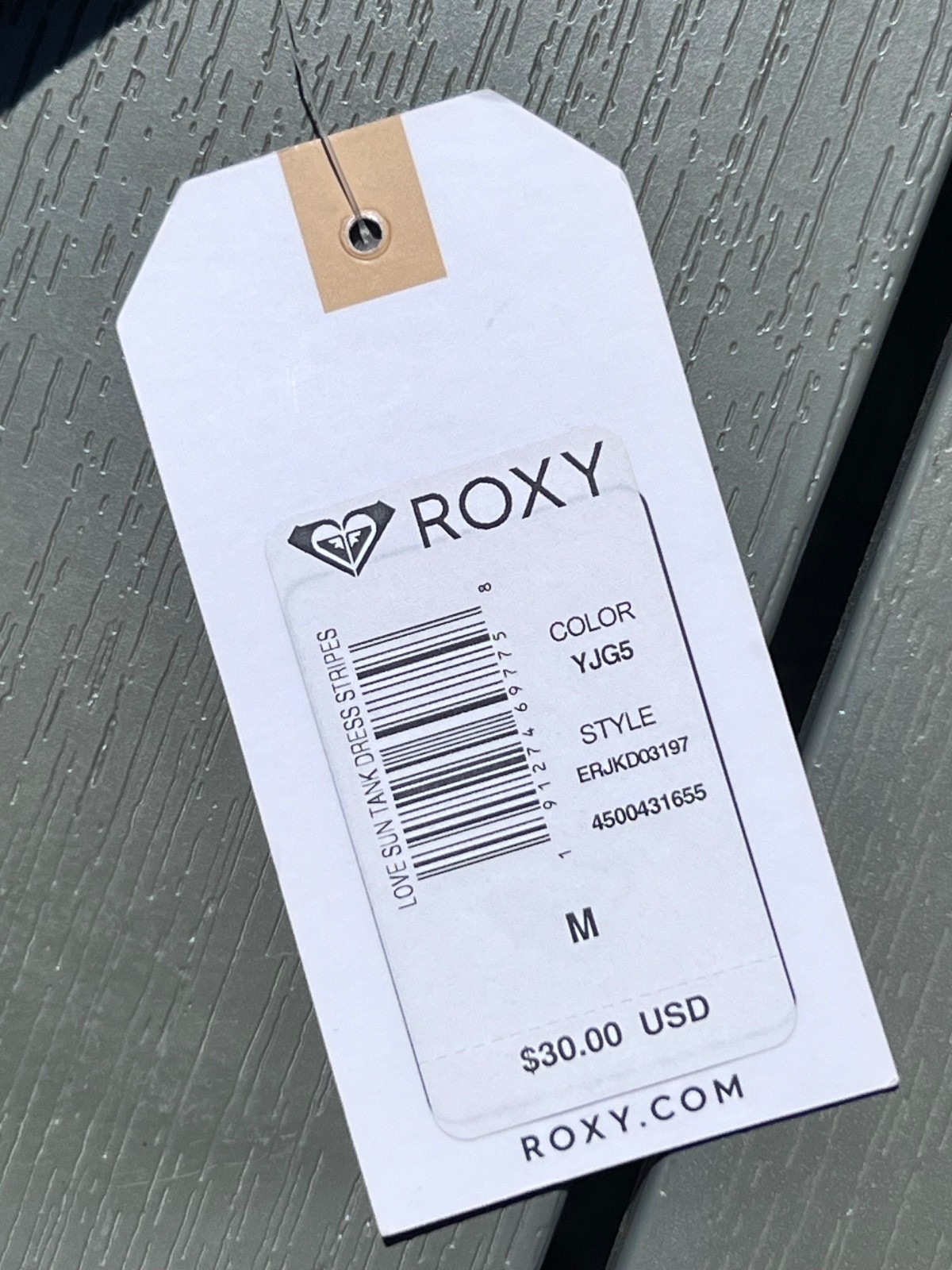 Roxy NWT Striped Tank Dress Blue White Sleeveless Casual Beach Cover Up Medium