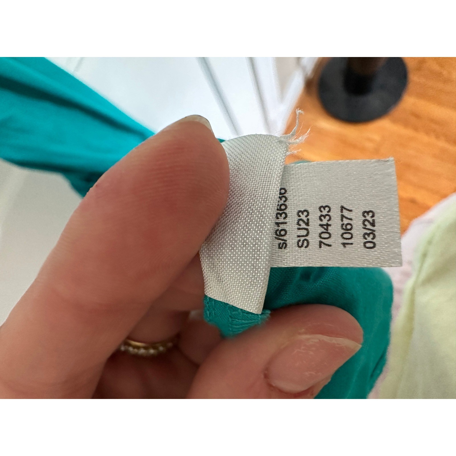 LOFT Maxi Dress Teal Flutter Sleeve Smocked Tiered Size 14 Coastal Cotton Boho