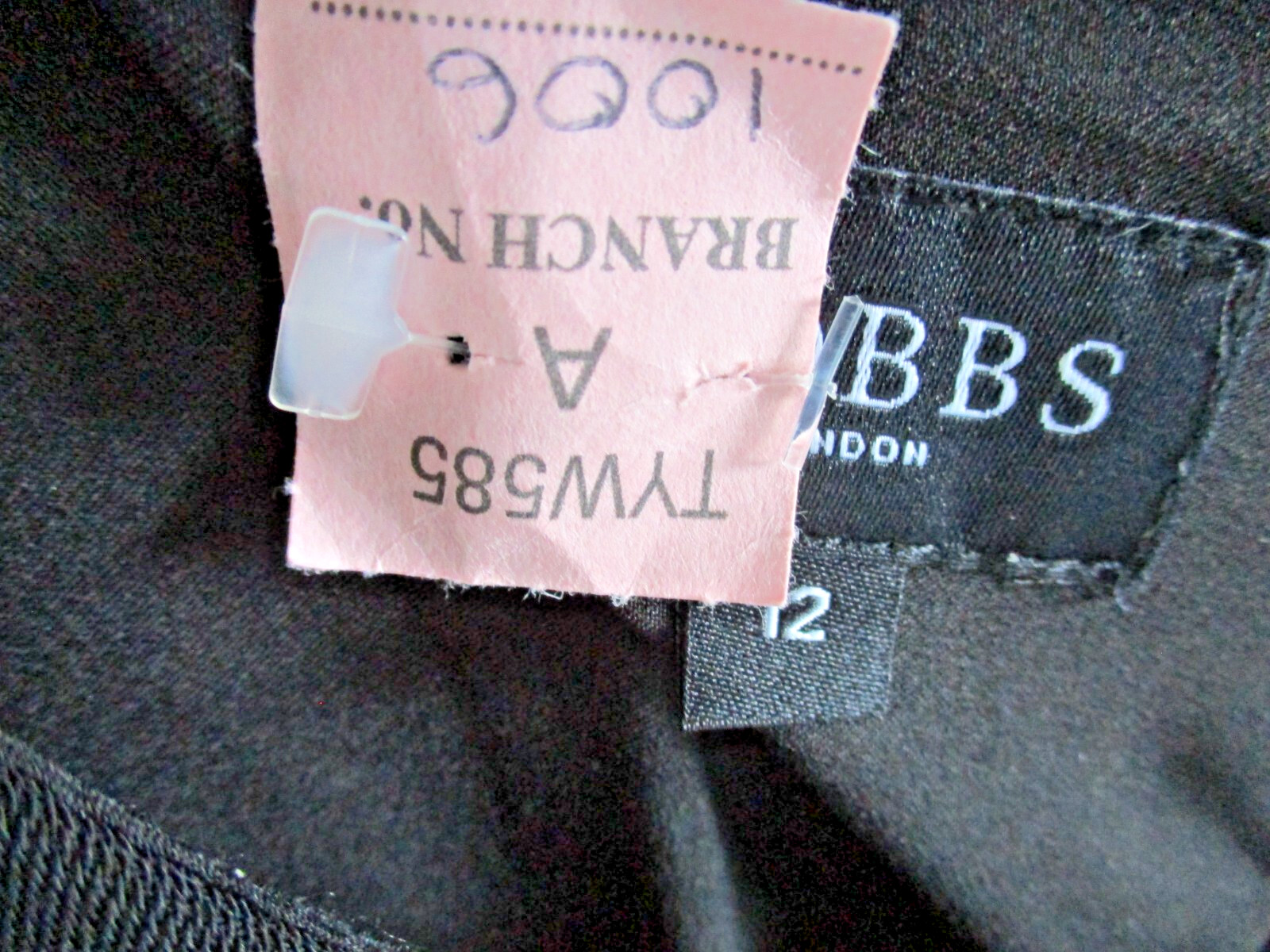 HOBBS ‘Jane’ Black Dress LBD Size 12 Length 38 Inches ‘Dry Cleaned’
