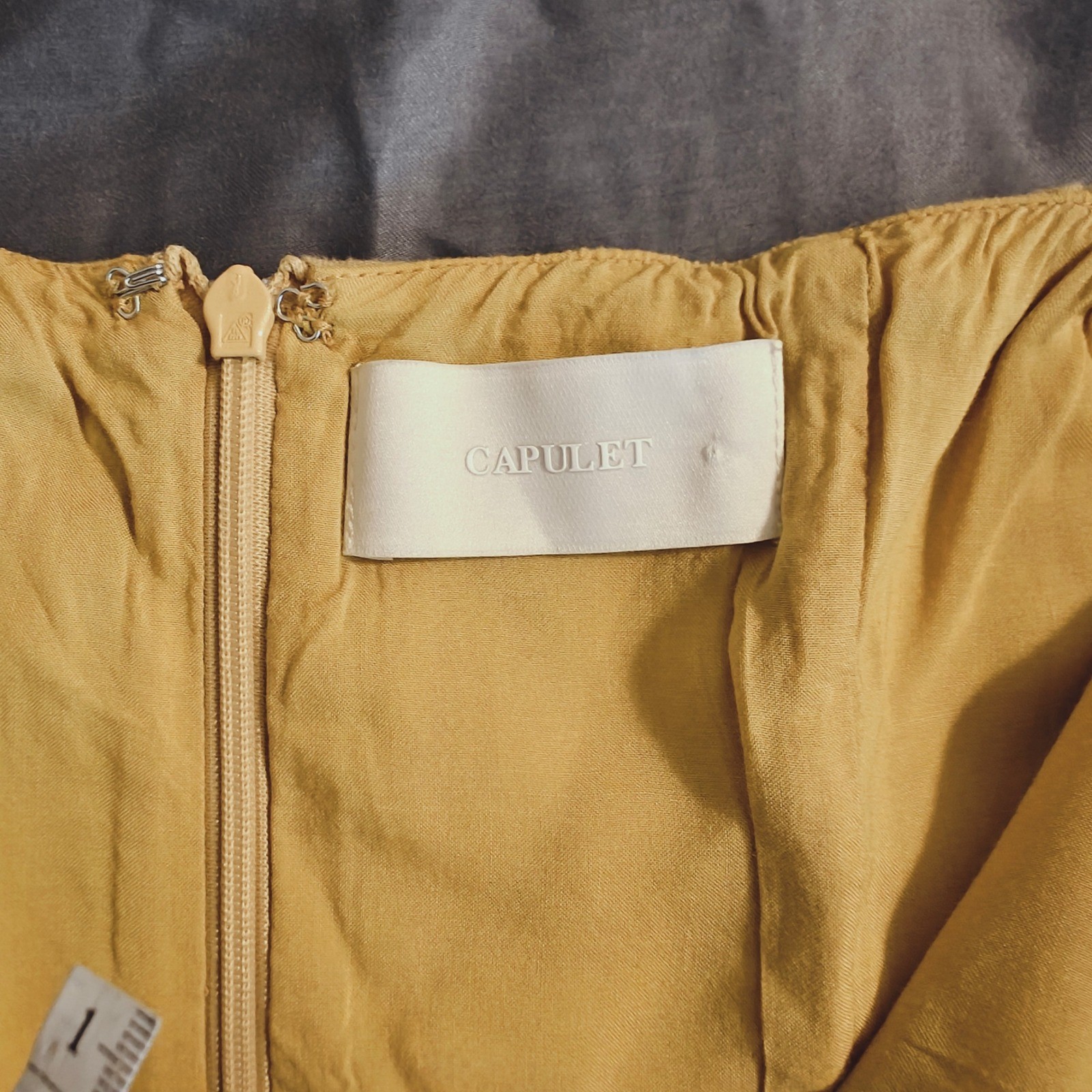 Capulet Monroe Light Yellow Off-the-Shoulder Button-Up Midi Dress