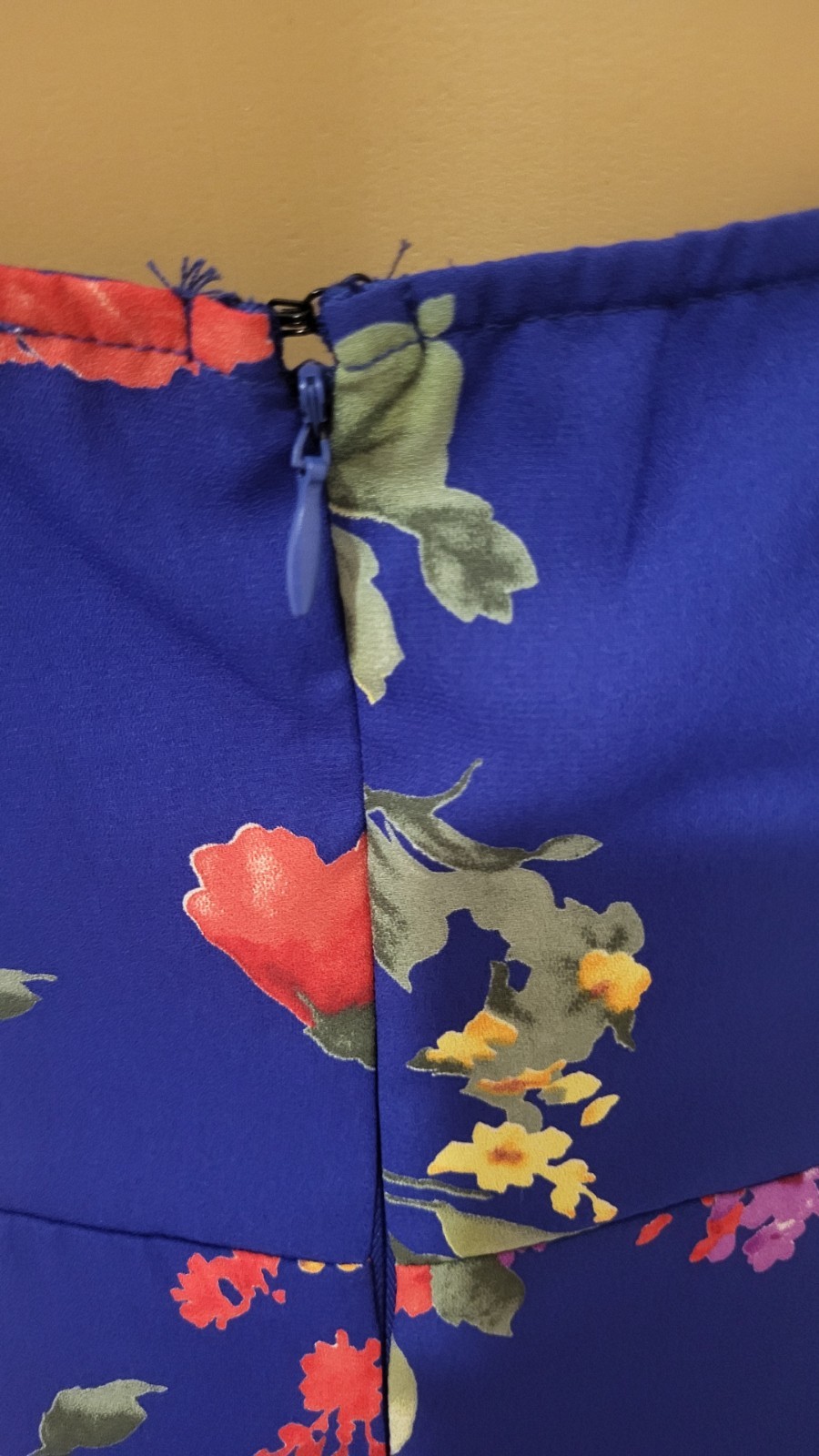 Altar’d State Womens Blue Floral Sundress Fit & Flare Size Medium Multicolor