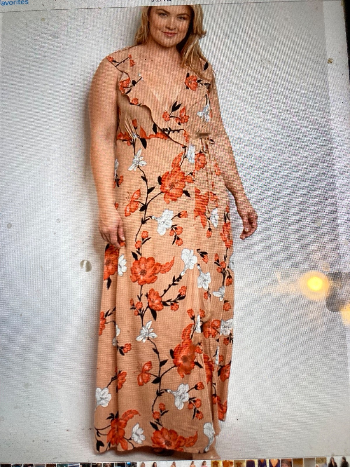 FAVLUX Fashion Floral Print Womens Maxi Dress 2XL