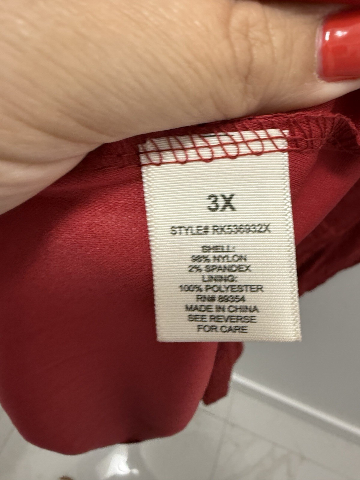 No Comment Plus Red Textured Tie-Front Mini Dress – Size 3X Juniors Plus