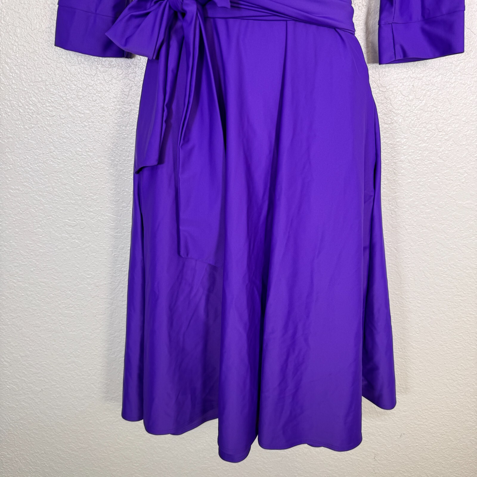 Elhoffer Wrap Dress Womens Medium Essentials Magical Midi Cosplay Costume Purple