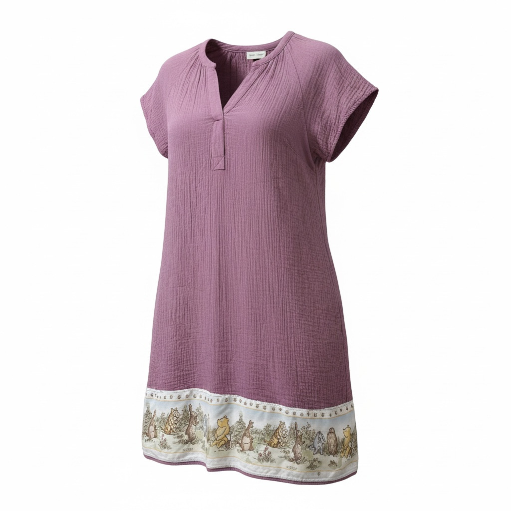 Vintage Winnie The Pooh Upcycled Women’s Dress Size S by Velvet Familiar