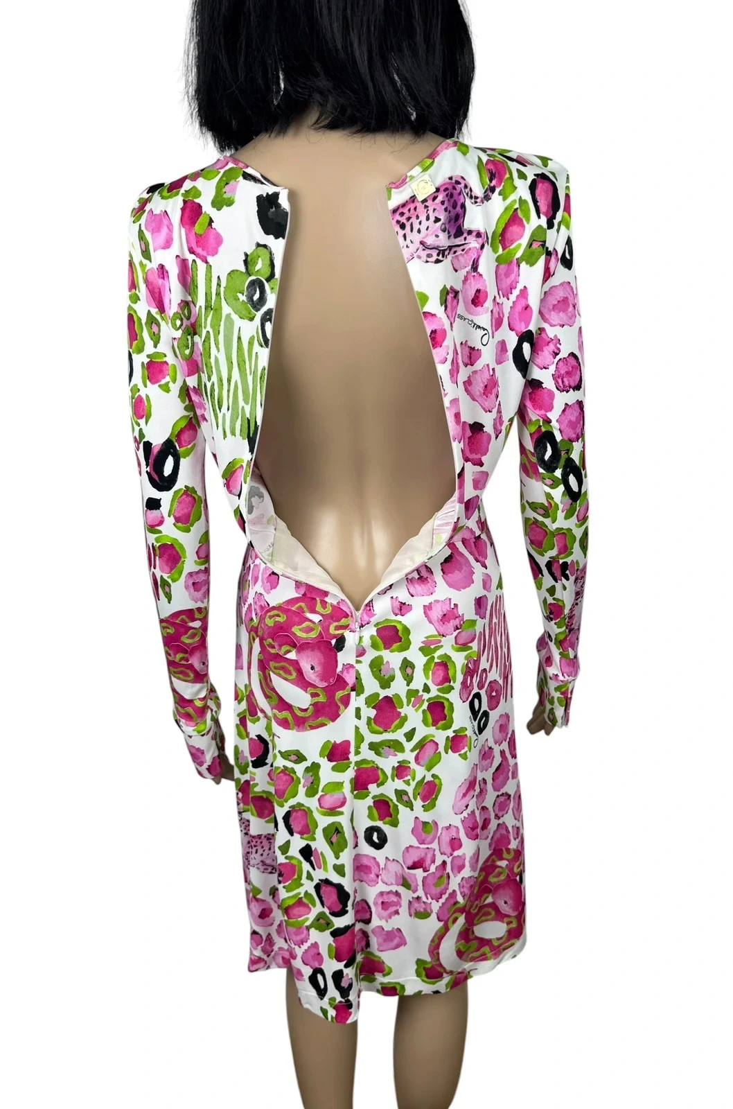 Cavalli Class Dress Animal Print Viscose