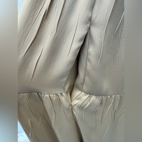 Theory Project Tiered Georgette Maxi Dress In Wheat Size 4