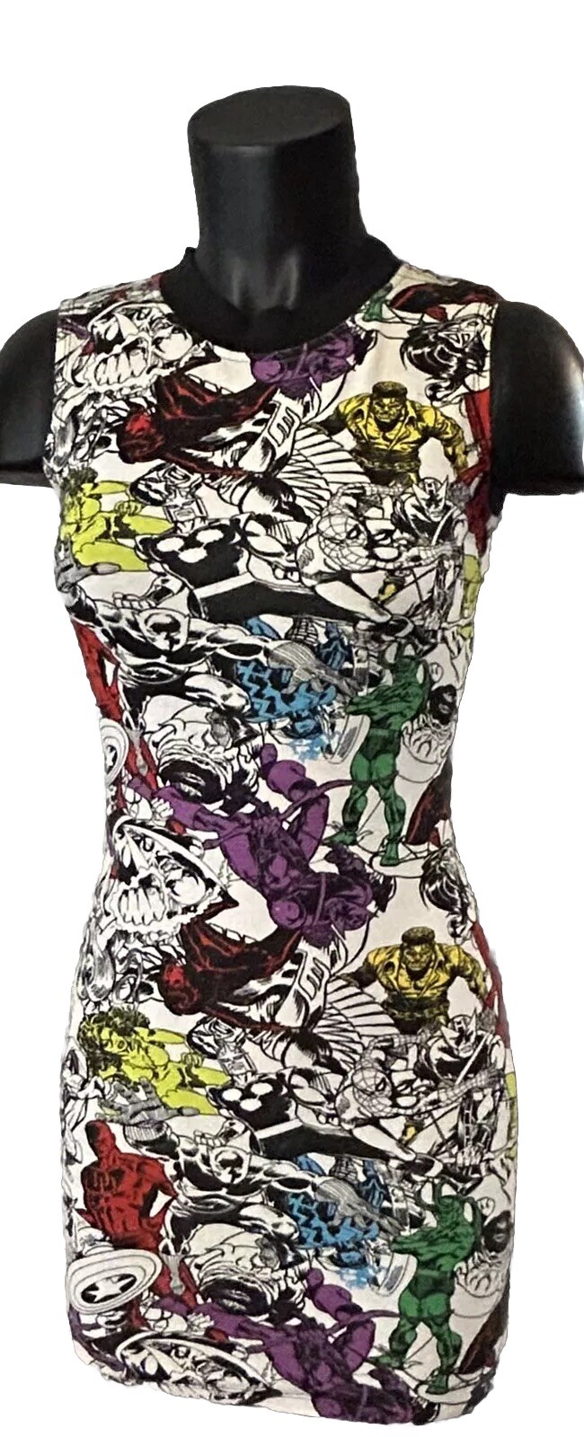 Marvel Comics Small Tank BodyCon Fitted Stretch Dress RN 71868 Hero’s & Villains