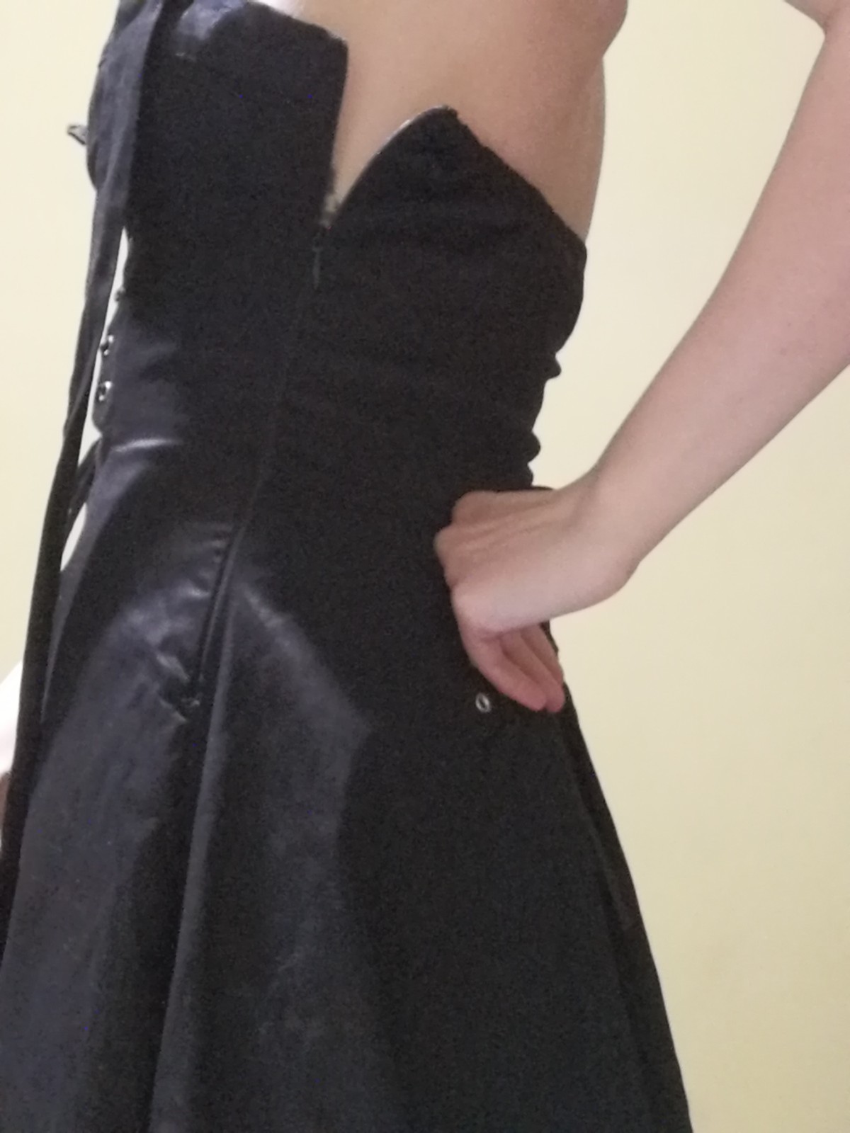 Hearts & roses gothic dress corset size S