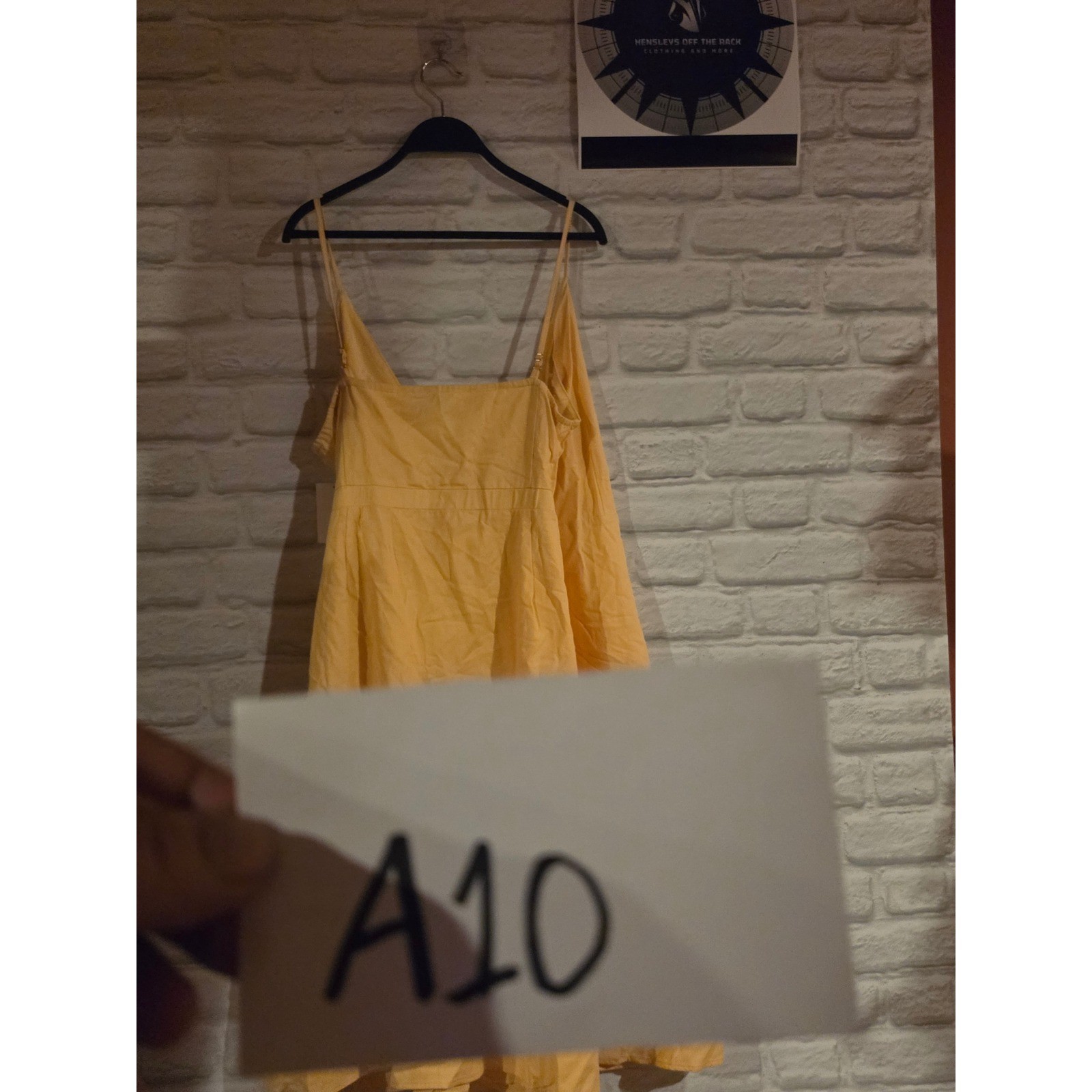 The Good Jane Yellow Wrap Front Midi Dress Sleeveless Spaghetti Strap Womens XL