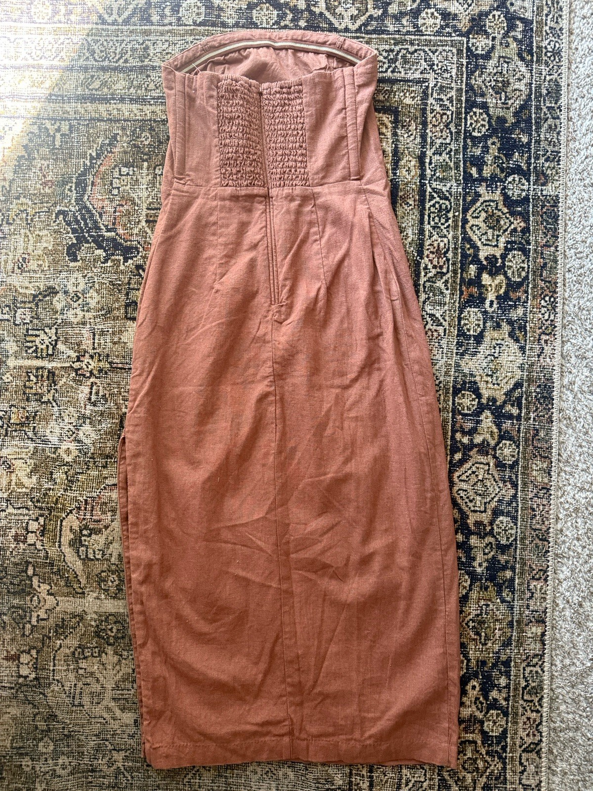 Abercrombie and Fitch Women’s Rust Dress Size XS Strapless Lined