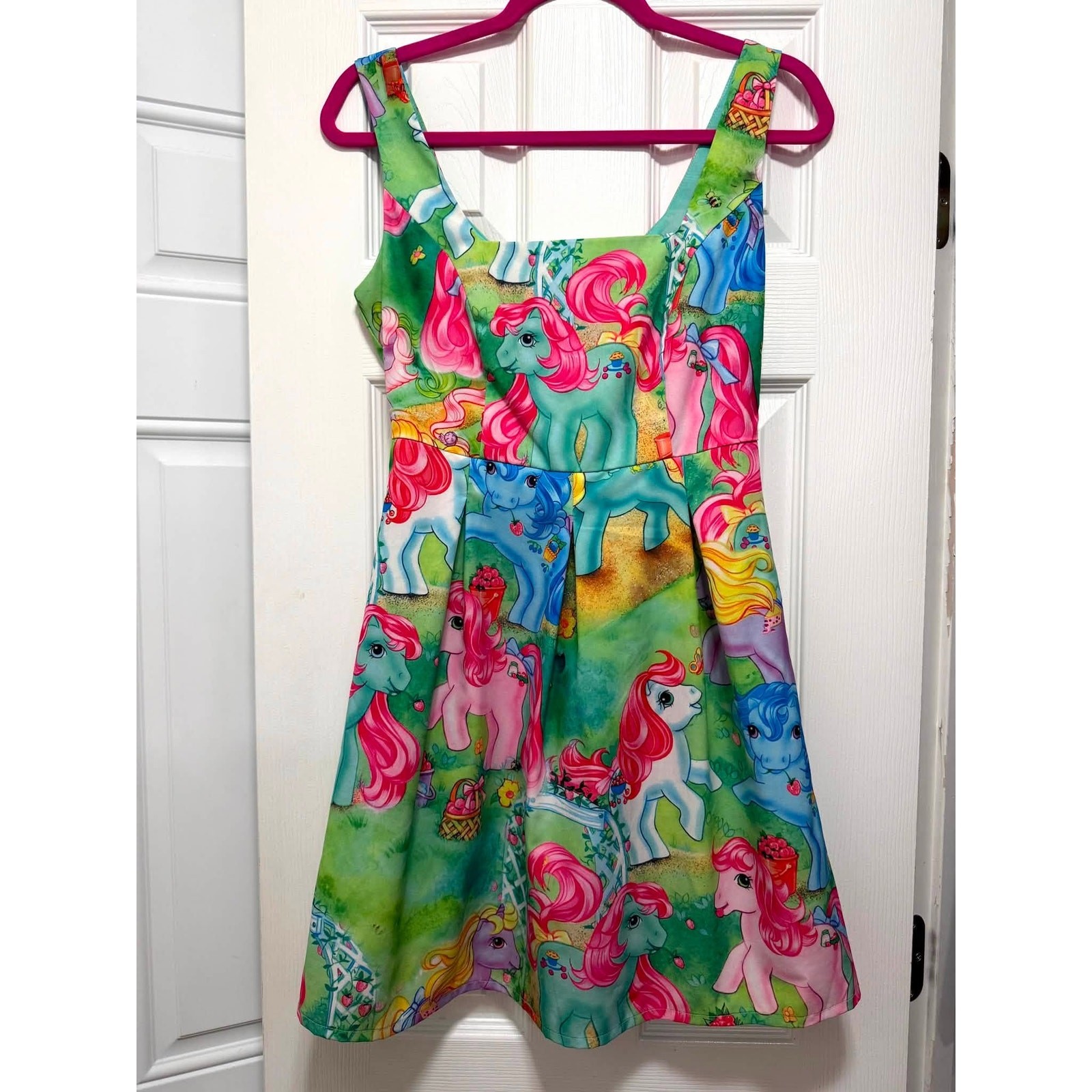 Hot Topic Iron Fist Size S My Little Pony Retro Print Skater Mini Dress New Punk