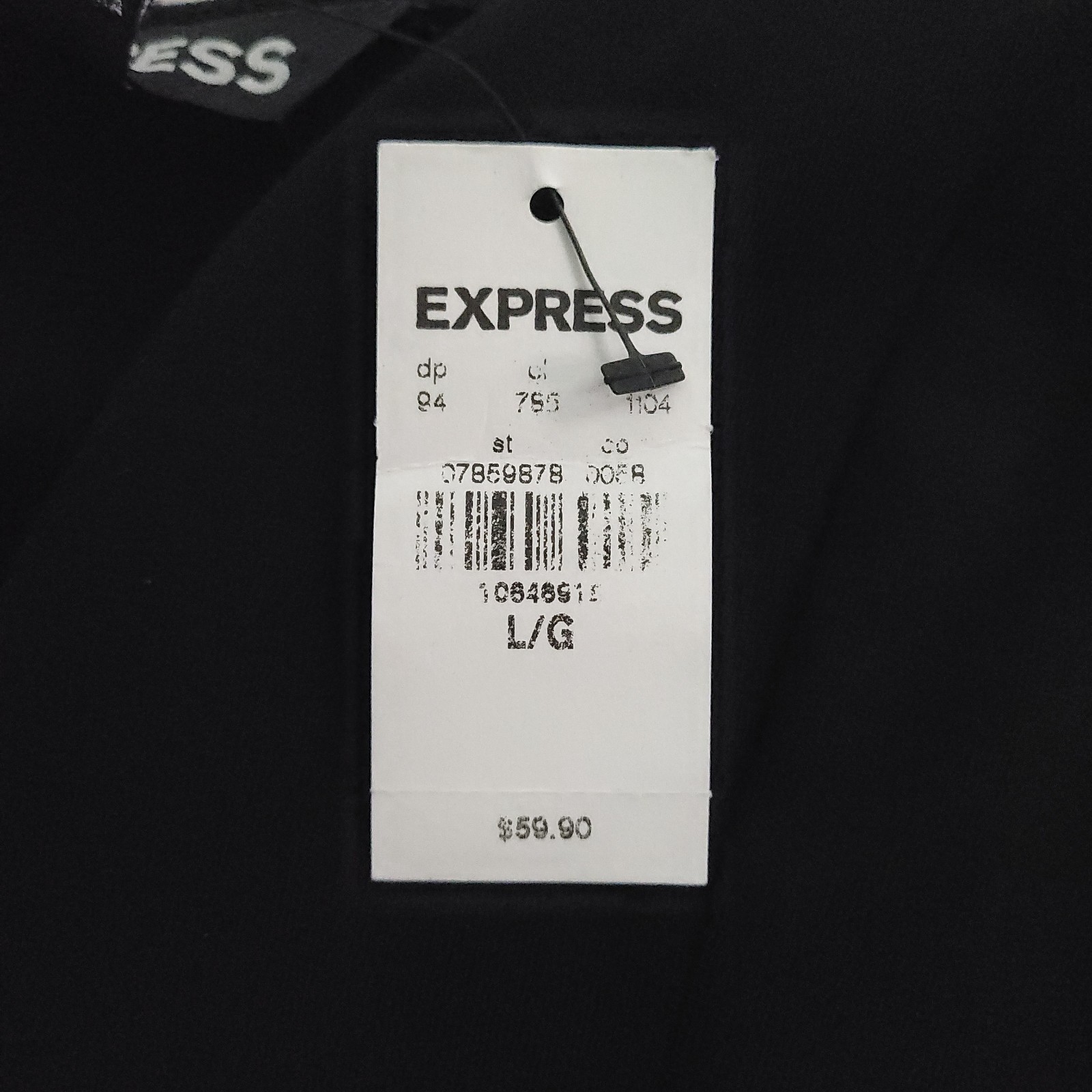 NEW Express Black Sleeveless Plunge Fit & Flare Romper Dress Women’s L