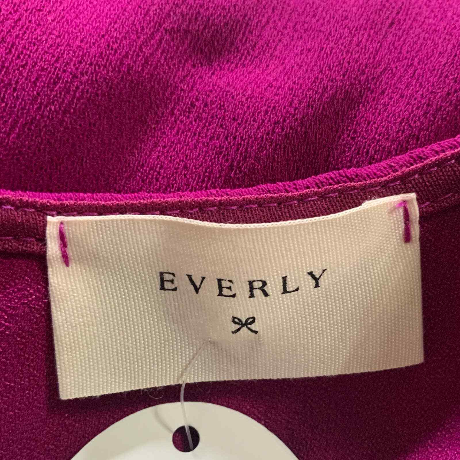 Everly Dress Womens Size Large Purple Sleeveless Deep V-Neck Back Zip NWT