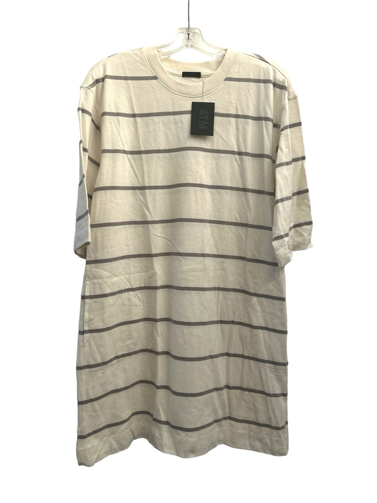 ATM Anthony Thomas Melillo Oversized Striped T-shirt Dress Womens Size Small