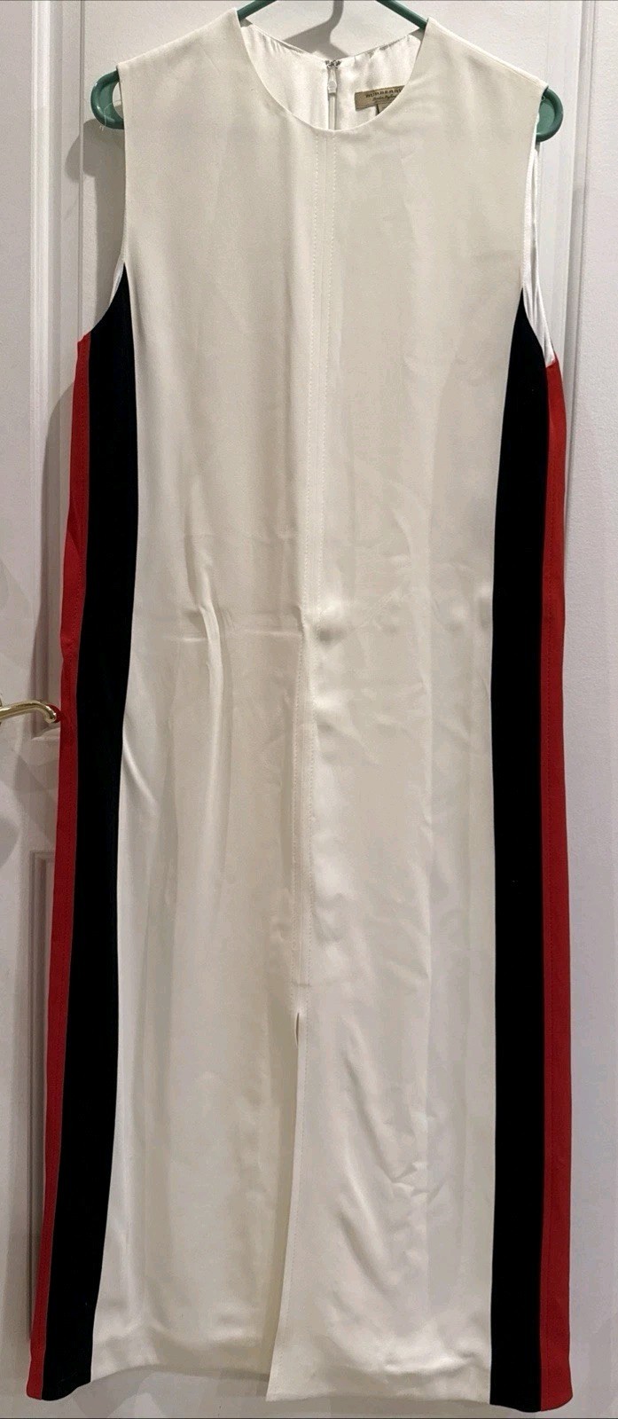 Burberry Selene Maxi Dress Ladies Sz 12 NWOT City Classic Preppy UK England
