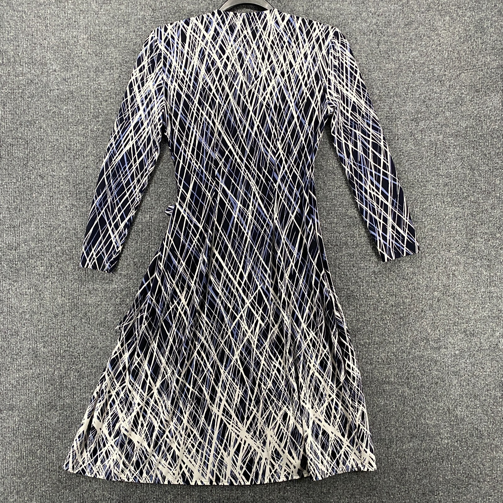 BCBGMaxazria Wrap Dress Womens XXS Blue Adele V-Neck Knee Length Ladies Office