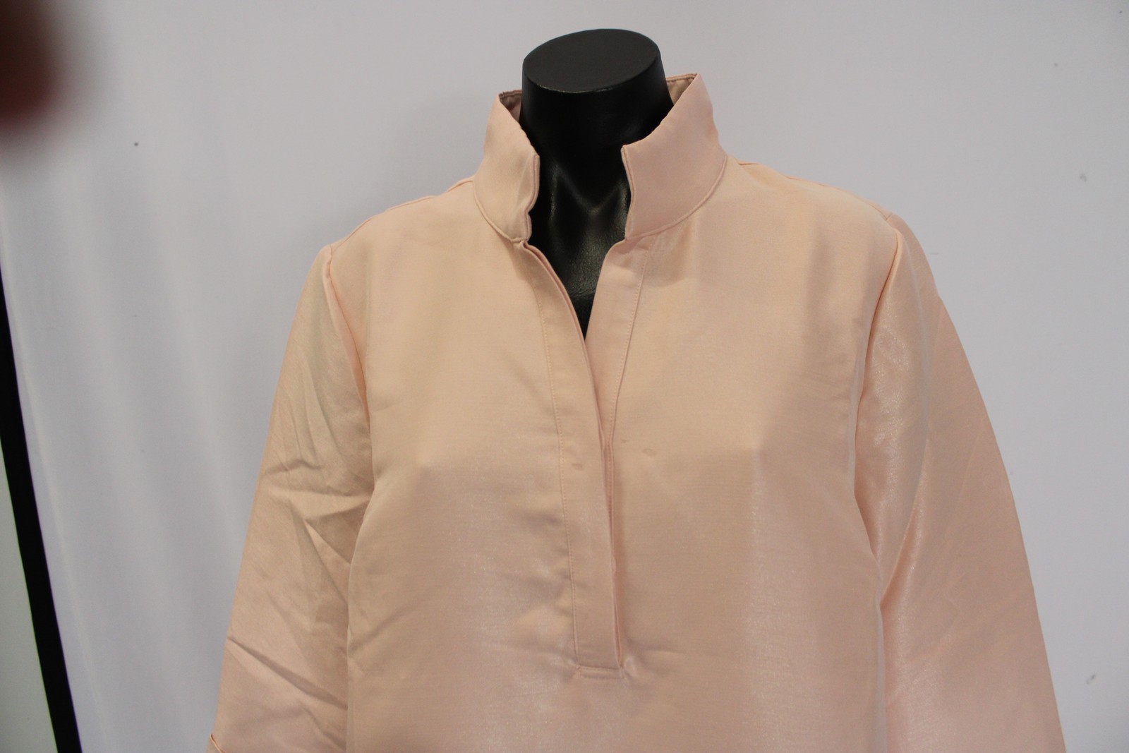 Tuckernuck Women’s A-Line Stand Collar Dupioni Megan Dress AP2 Soft Pink Large