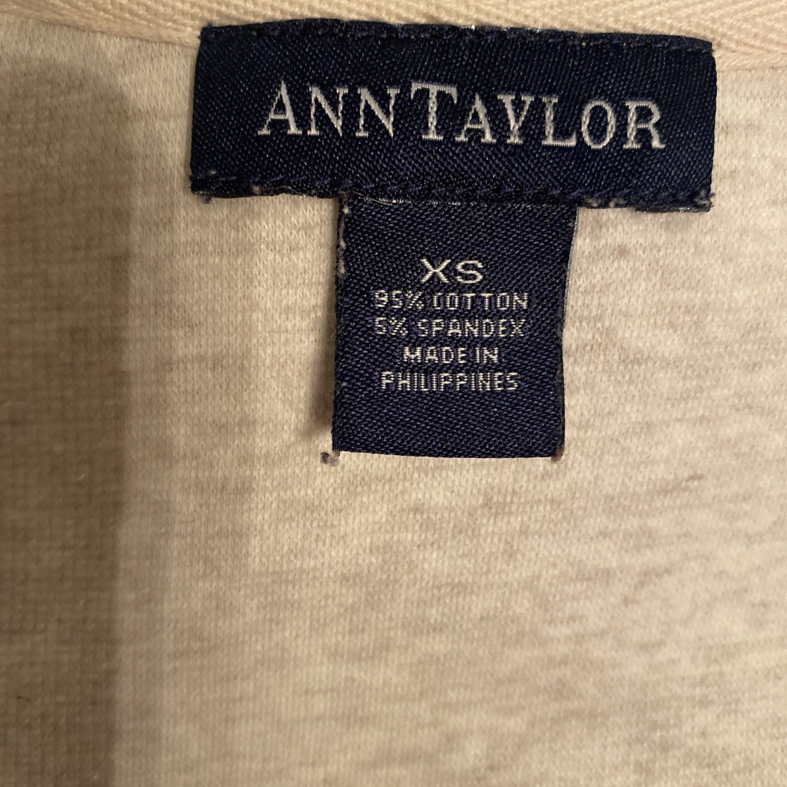 Ann Taylor Hooded Long Beige Pull Over Dress With Side Slit, XS