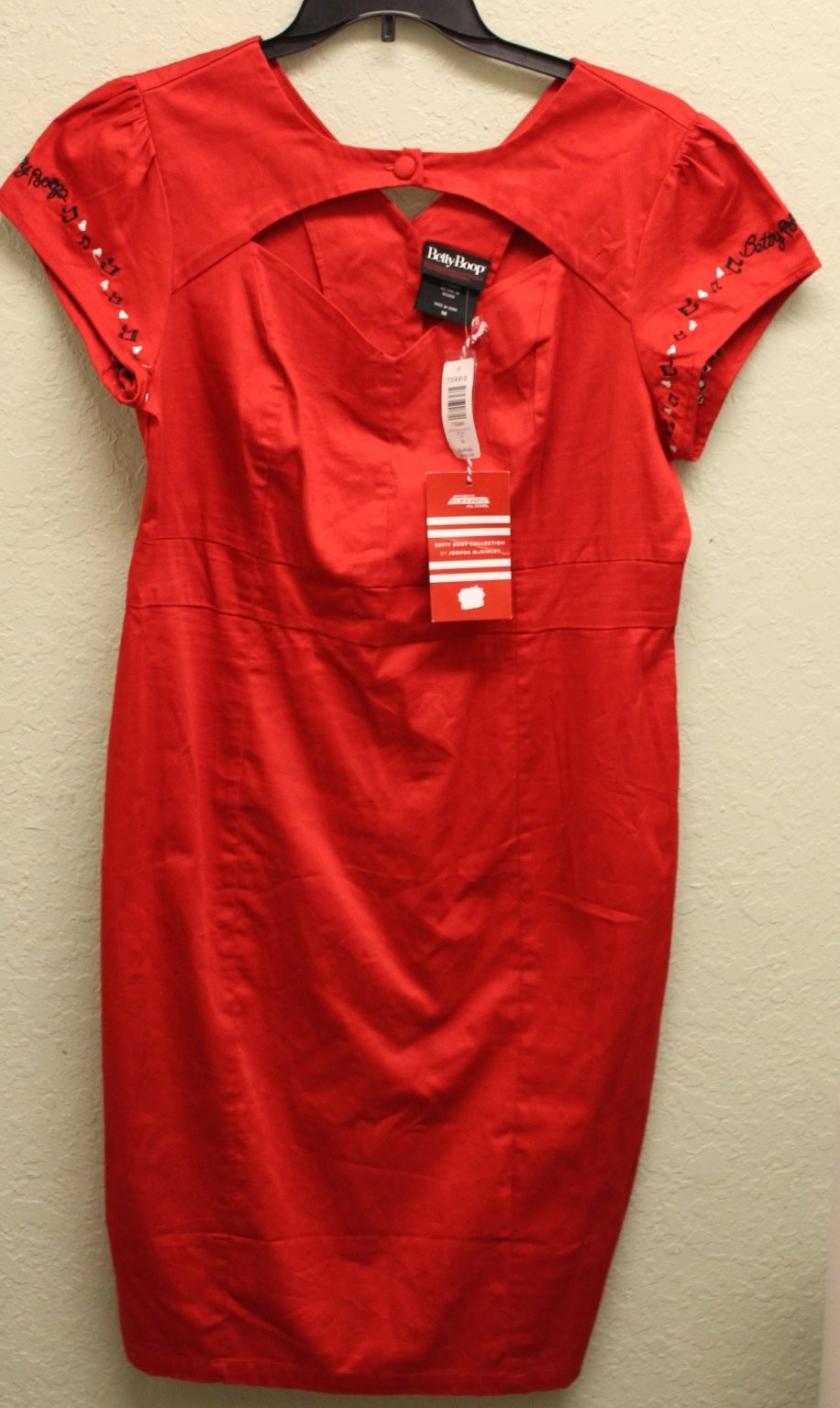 Betty Boop Torrid Women’s Red Dress Size 16 Cotton Spandex Keyhole