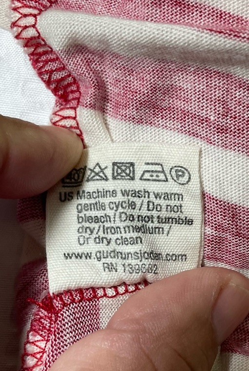 Gudrun Sjoden Small Made In Bulgaria Dress Red And White Striped Tank Dress