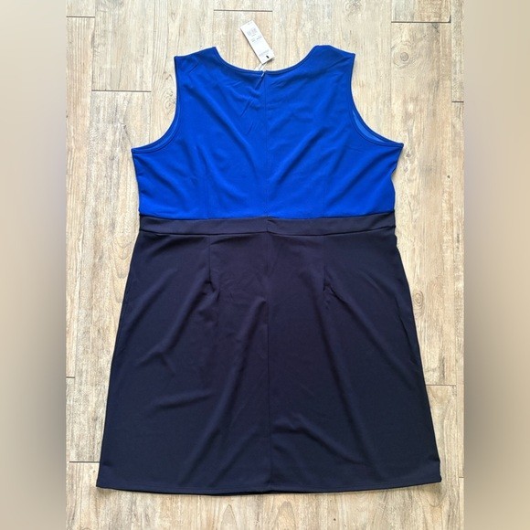 NY Collection Women’s Plus Size 3/4 Sleeve 2 Piece Dress in Royal Blue, Size 20W