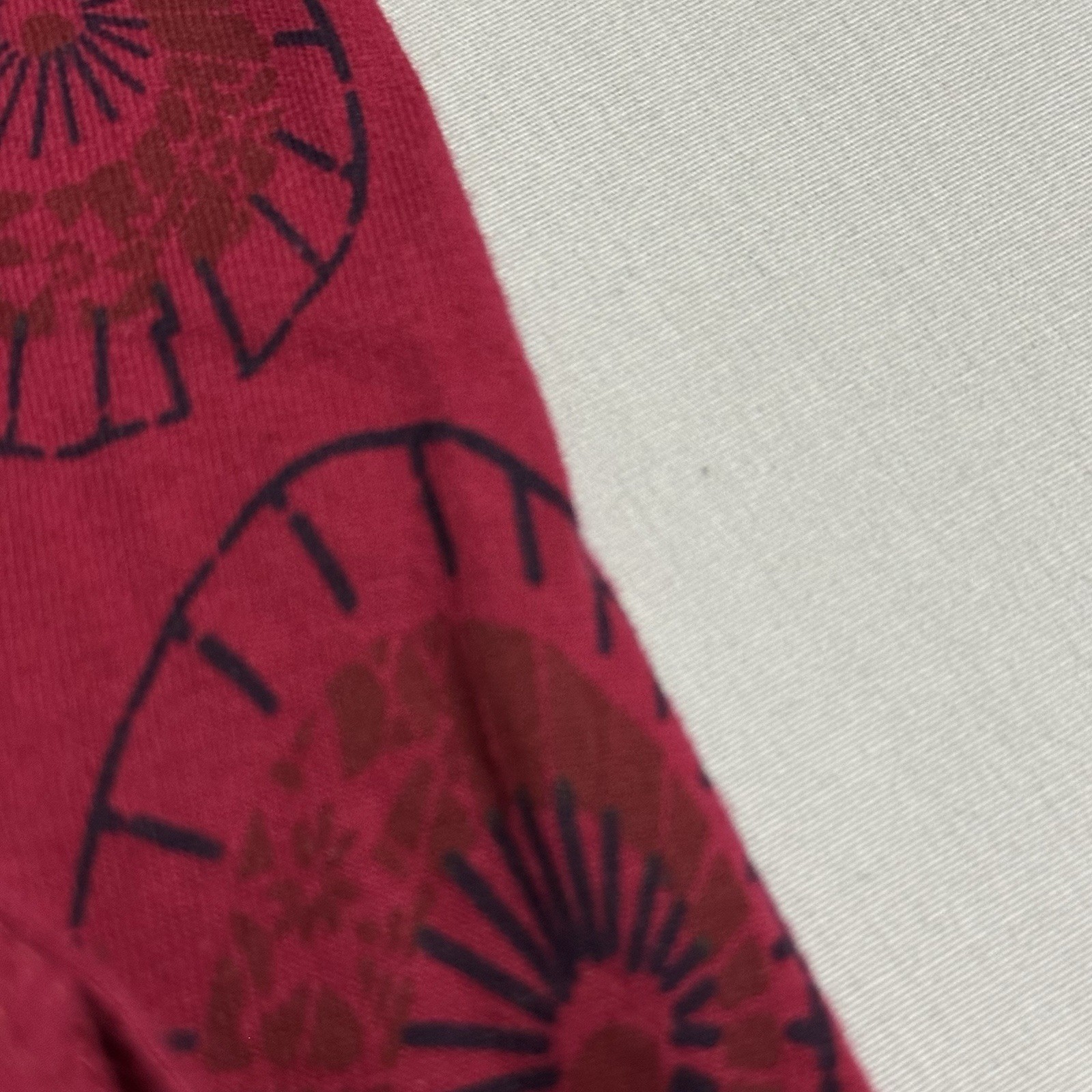 Greater Good Network Nina Wrap Dress Womens Large L Cotton Umbrella Print Red
