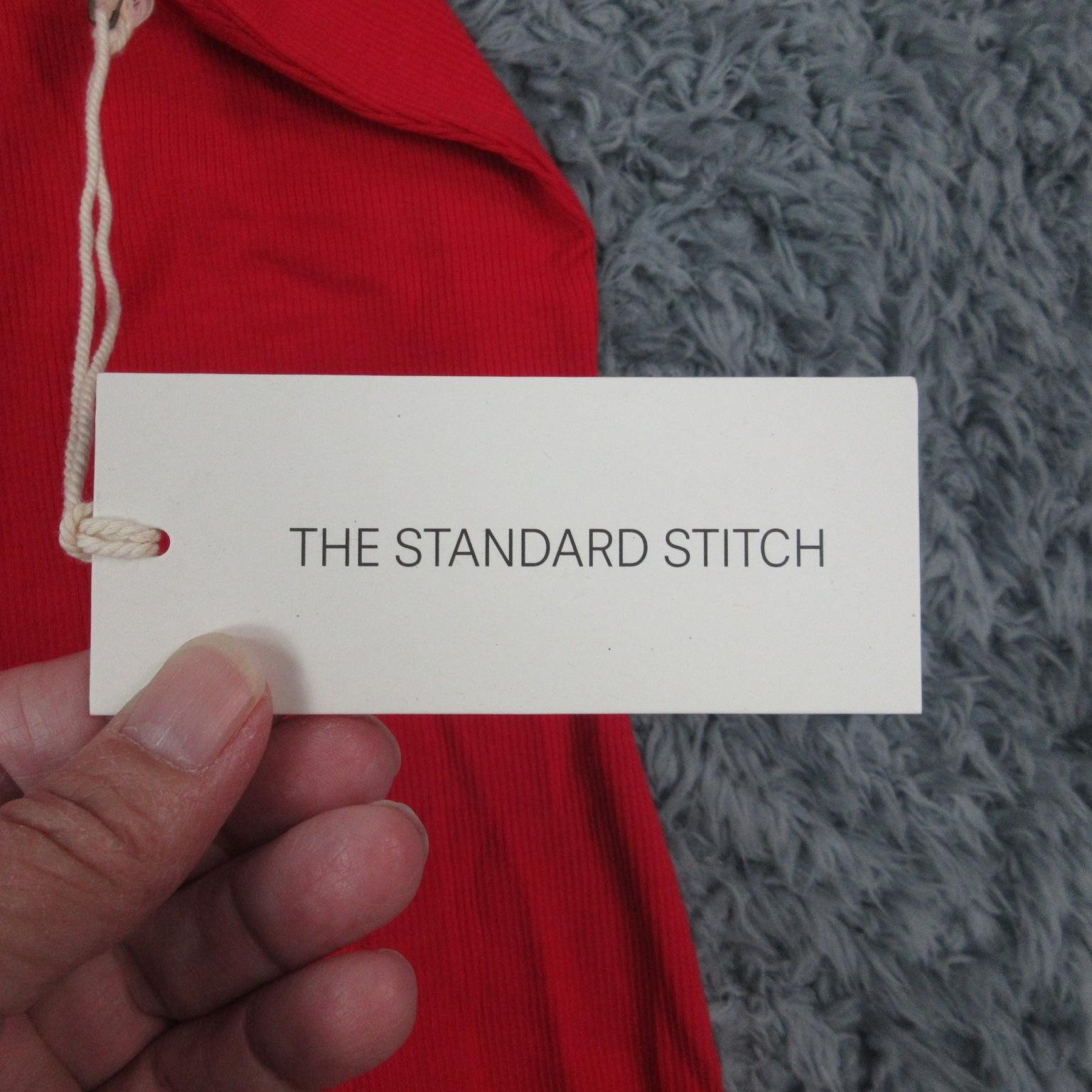 The Standard Stitch Dress Womens Large Ribbed Tank Midi Made in USA Tencel NWT