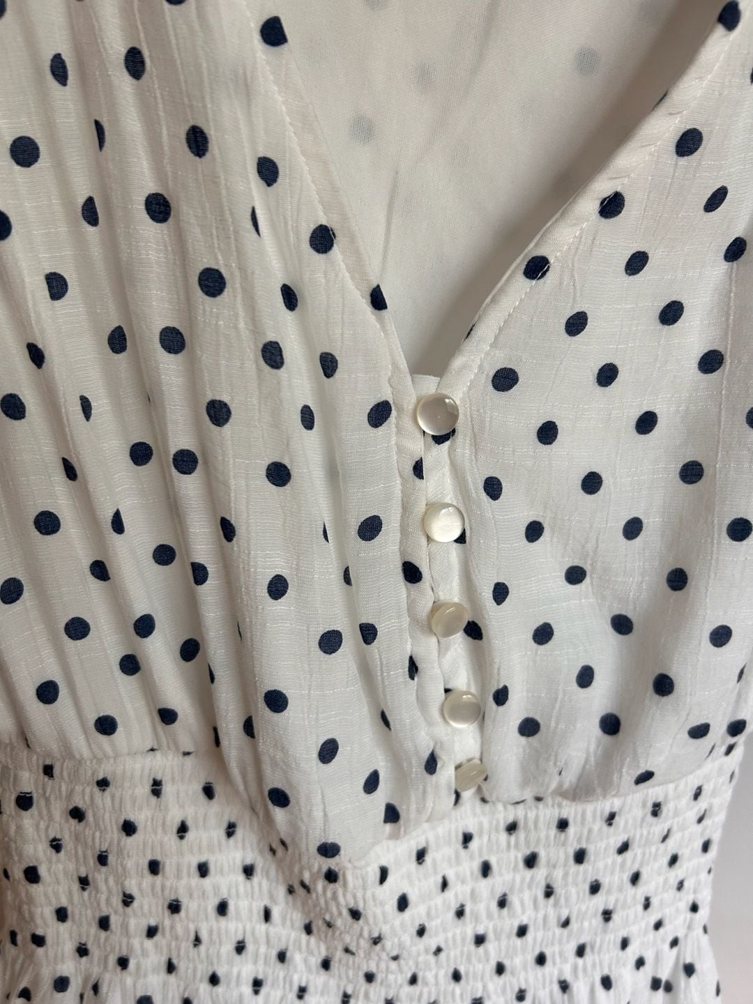 J Gee Polka Dot Sleeveless Tiered Button-Front Midi Dress