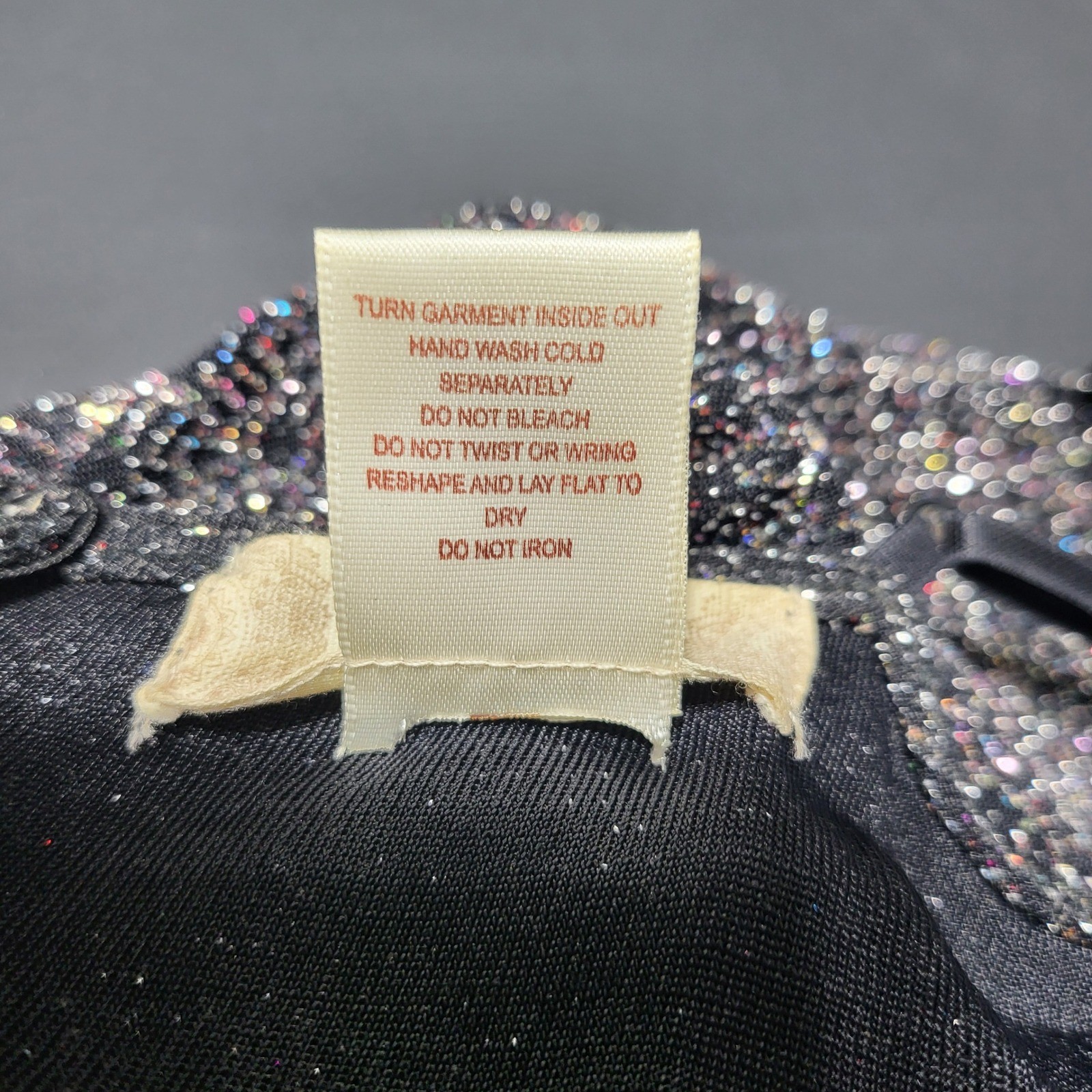 Altar’d State Black Multi Color Glitter Metallic Mini Bodycon Dress Small