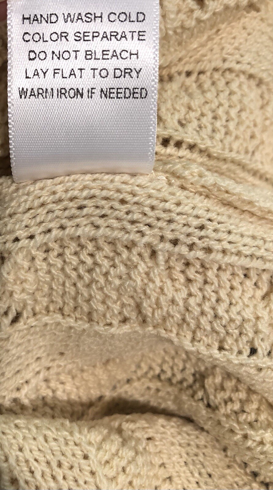 Size Small Beige Sleeveless Maxi Sweater Dress