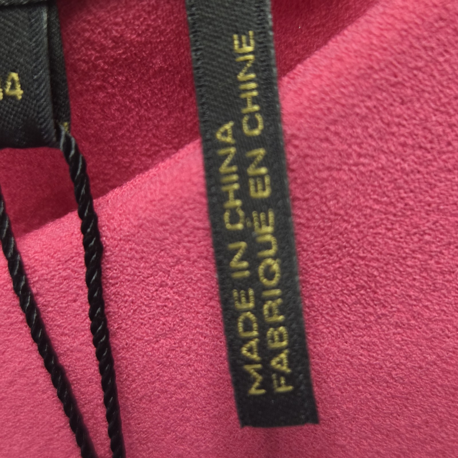 Donna Karan New York Designer Sheath Dress Sz 14 Hot Pink Twist Front NWT