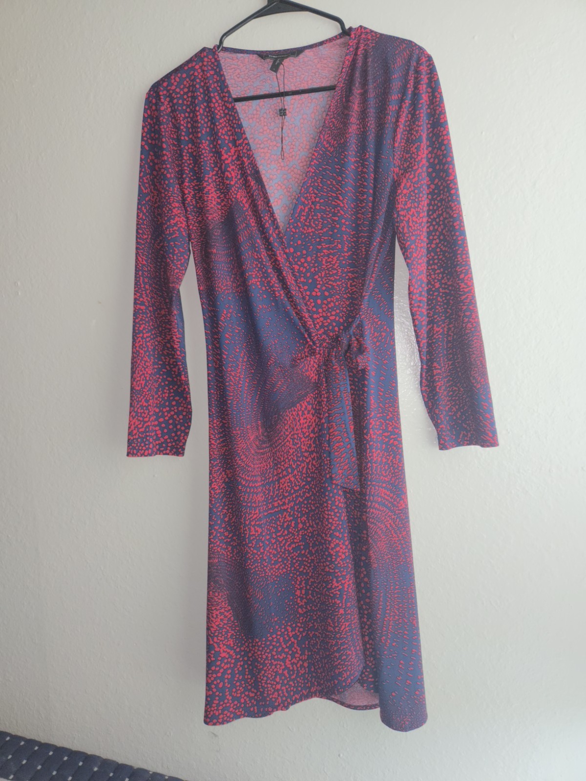 BCBGMAXAZRIA Crossed Dress Adele Talla L Long Casual Sleeve Excellent condition