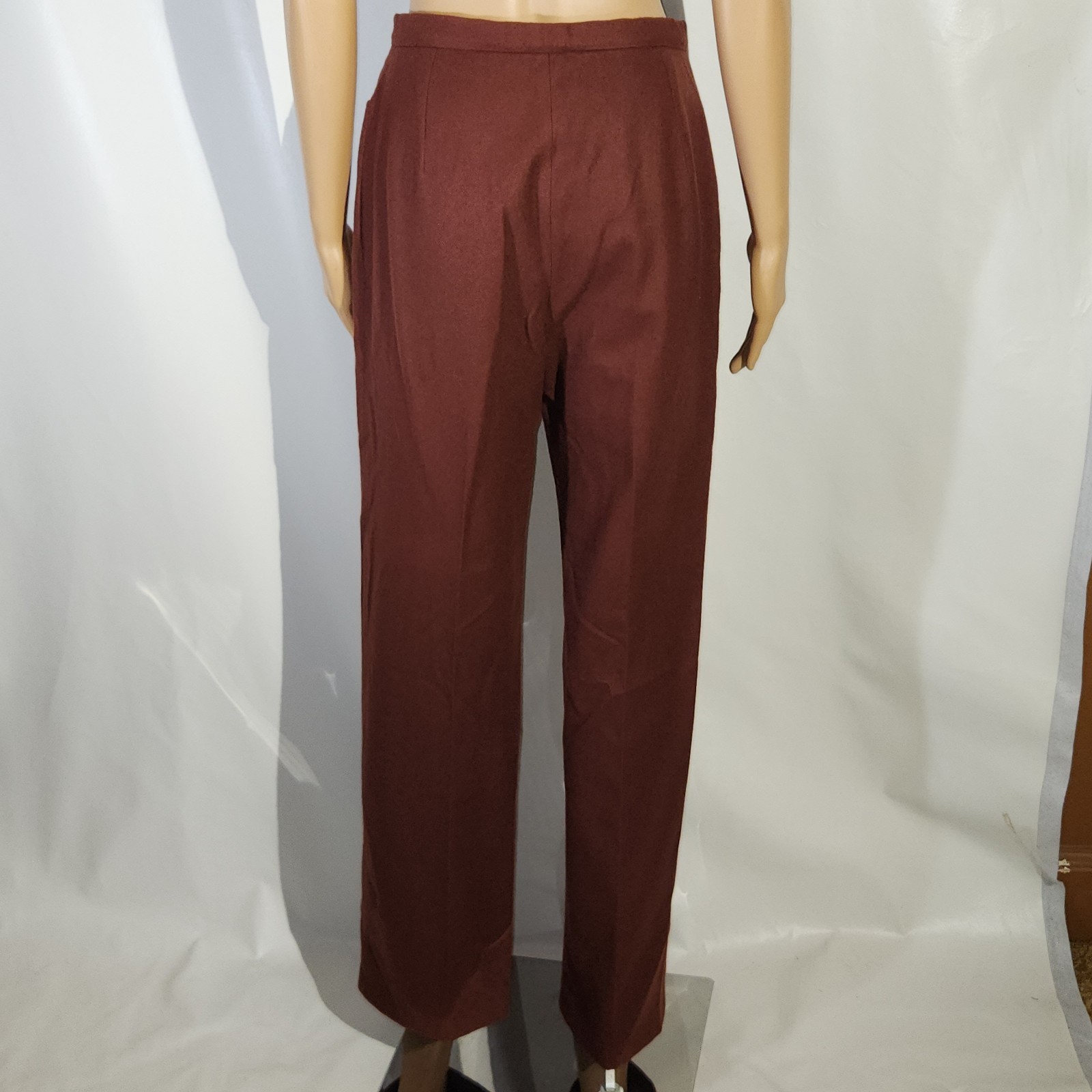 VINTAGE PENDLETON KNOCKABOUT 1970S SLACKS USA MADE BROWN SIZE SMALL VIRGIN WOOL