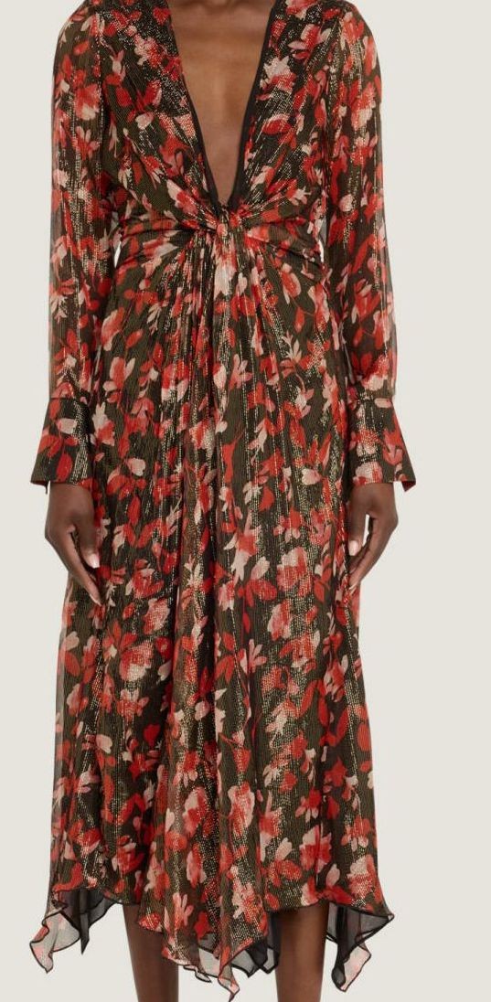 Rixo Women’s Racquel Floral MIDI-Dress – Blossom Pink – Size XS