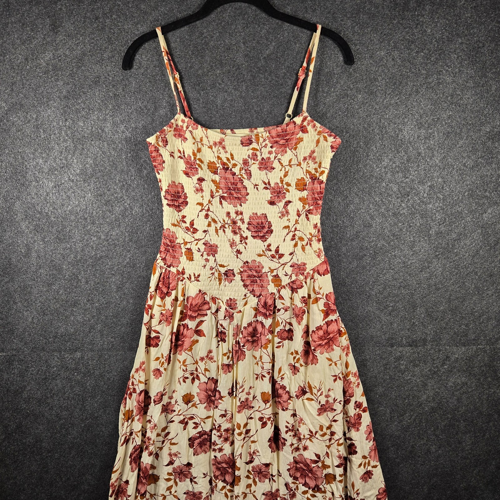 Jessica Simpson Dress Femme Size Medium Smocked Floral Drop Waist Cottagecore