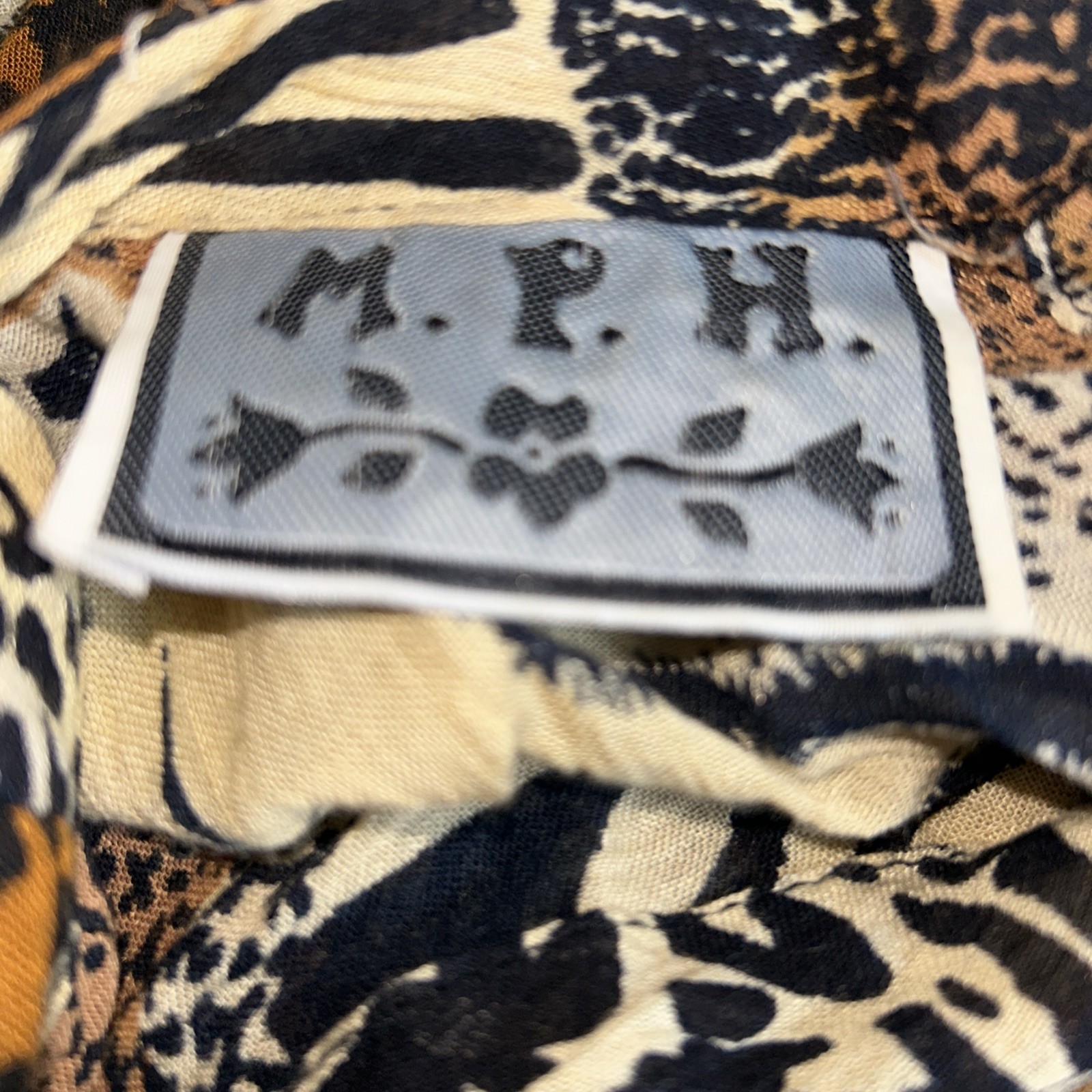 mph dress leopard and tiger print Y2K Size L