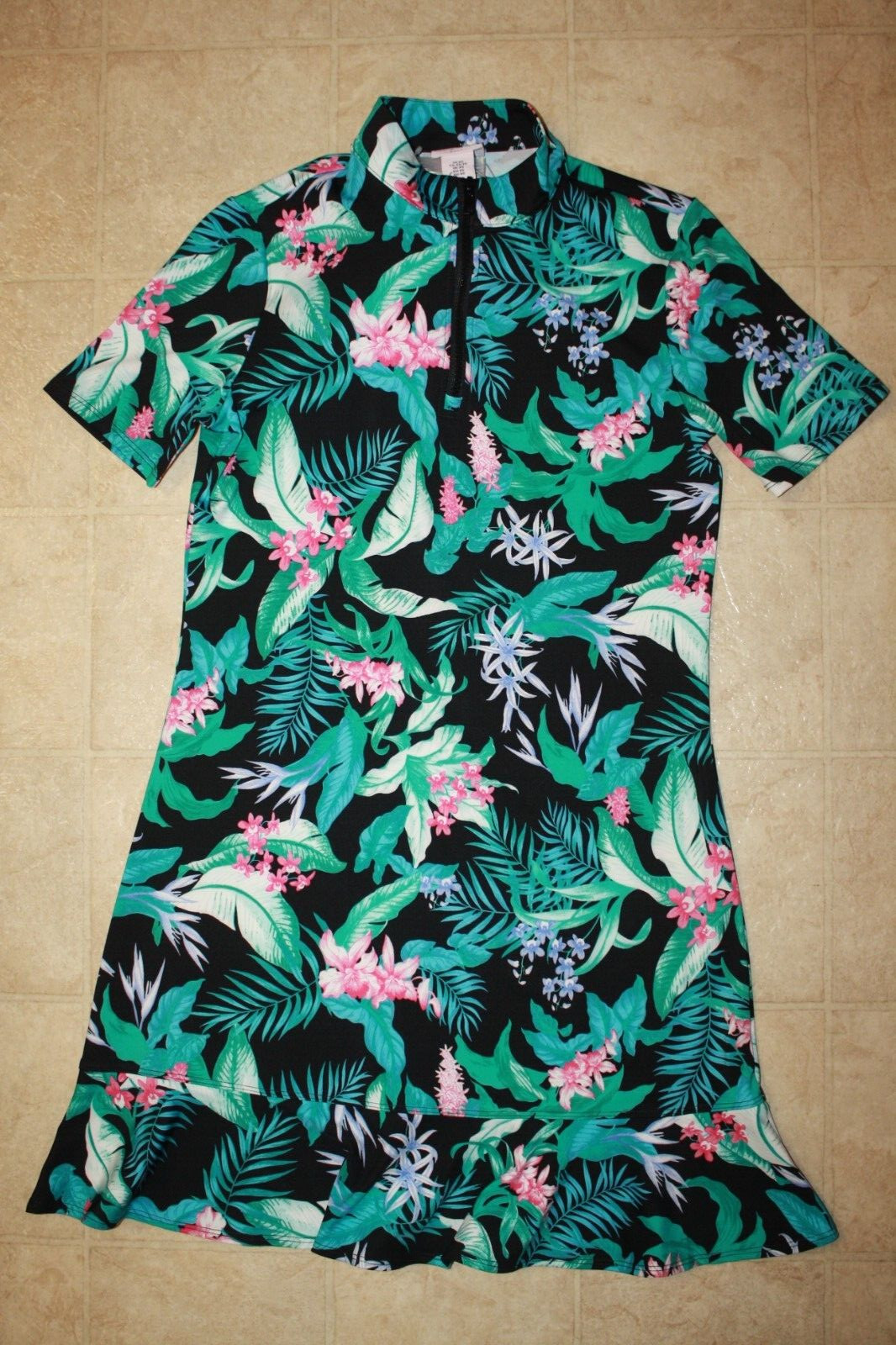 TOMMY BAHAMA Women’s 1/4 Zip Mock Collar Golf Dress NWT Size: XS (Please read)