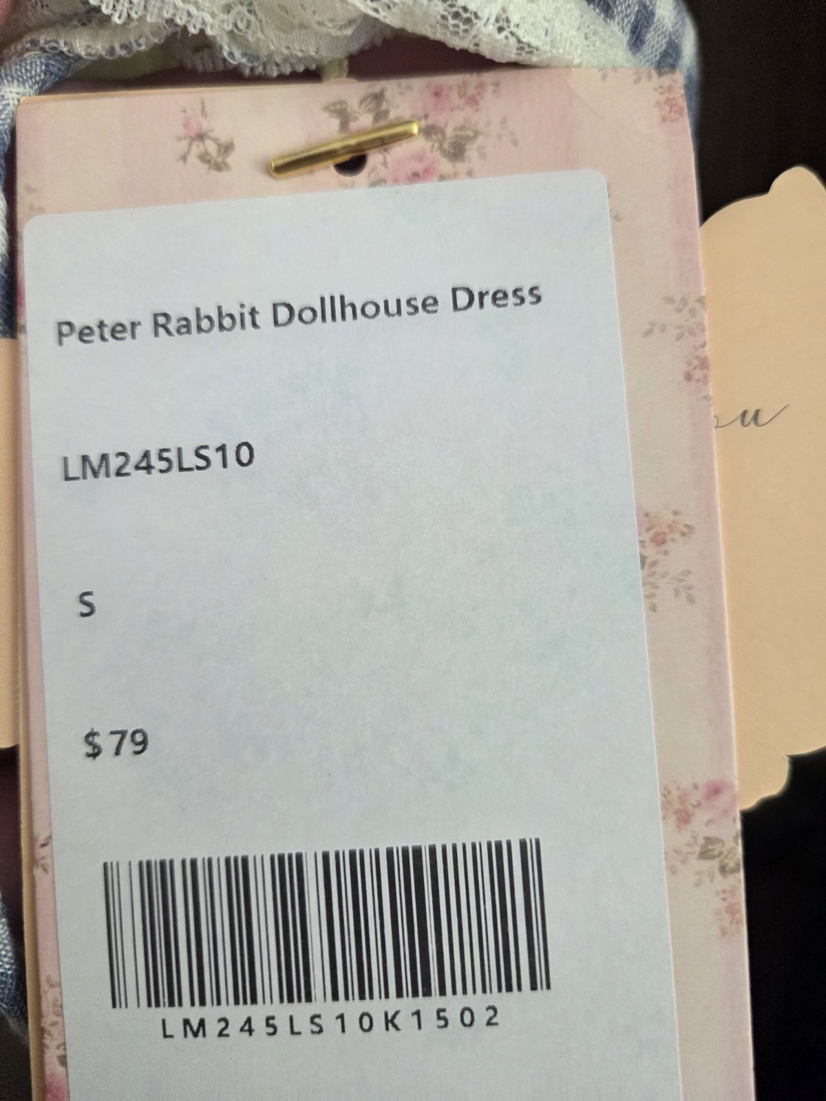 Lace Made Peter Rabbit Dollhouse Dress