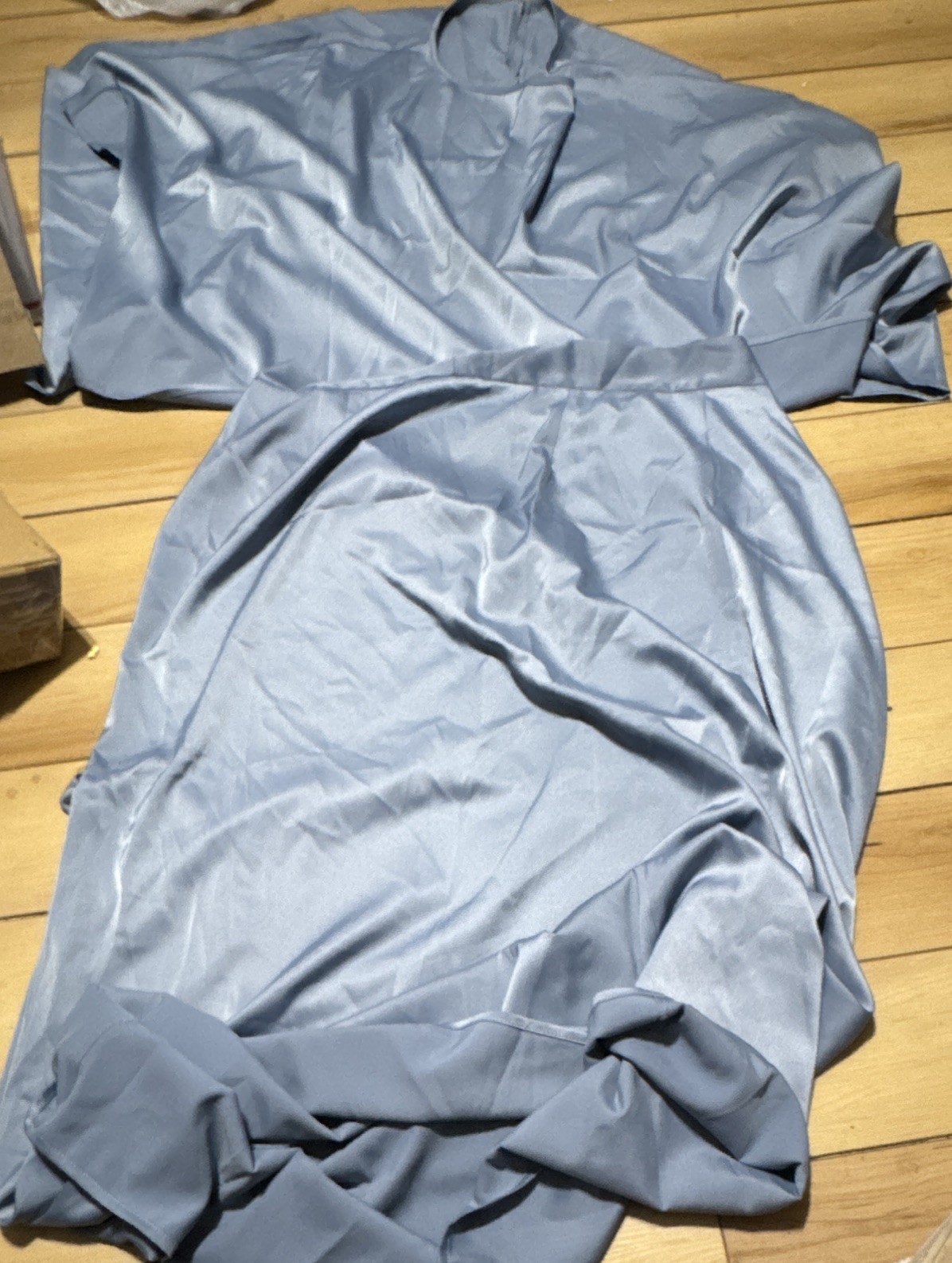Like My Choice Women’s 2-Piece Blue Top & Tie-Waist Skirt Set XL Polyester Spand