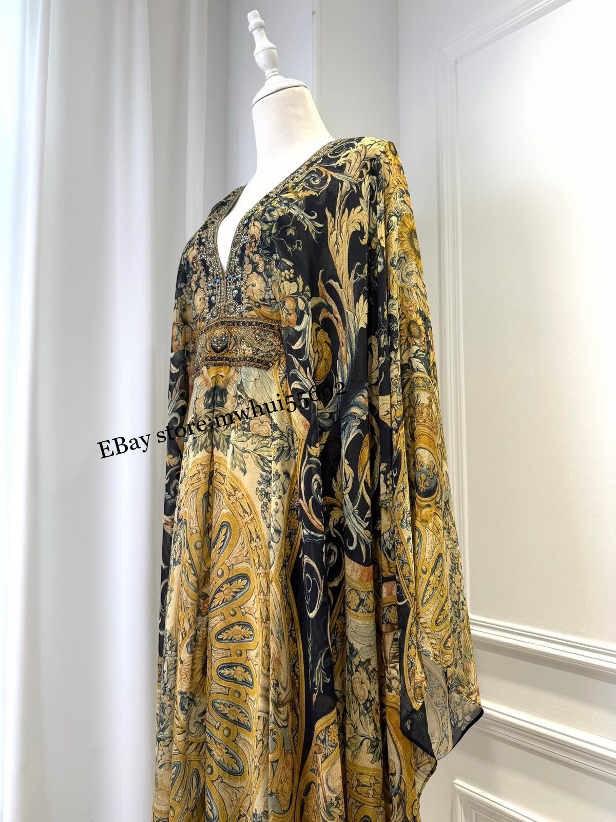 CAMILLA 2026 Maxi Dresses Elegant Temperament Holiday Retro Print Dress