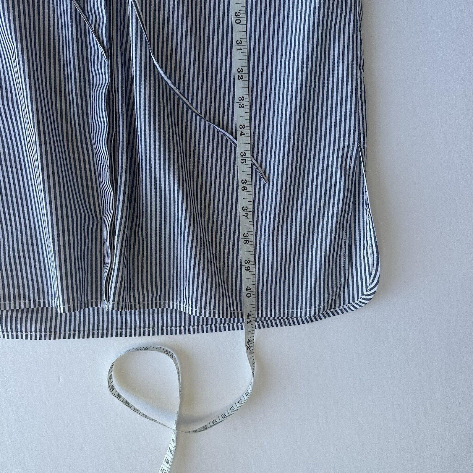 Guideboat Co. Preppy Nautical Blue Striped Shirtdress Button Front Dress Size 6