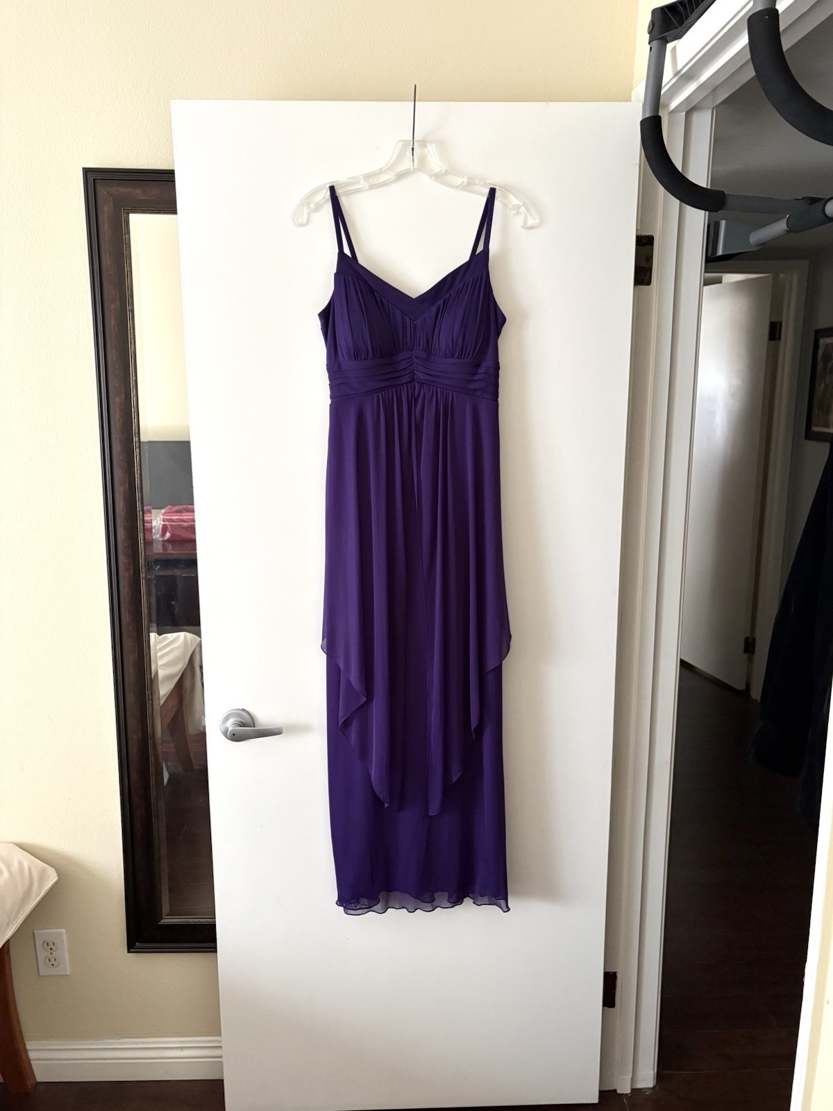 En Focus Studio Women’s Sleeveless V-Neck Purple Maxi A-Line Dress Small / 6