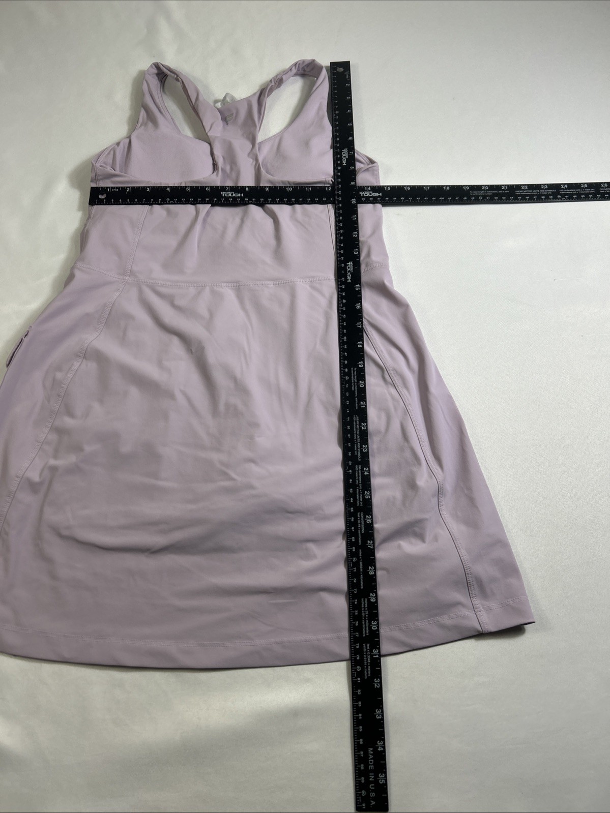 Fabletics Peformance Tennis Dress Womens Medium Purple Built-In Bra Cargo Pocket