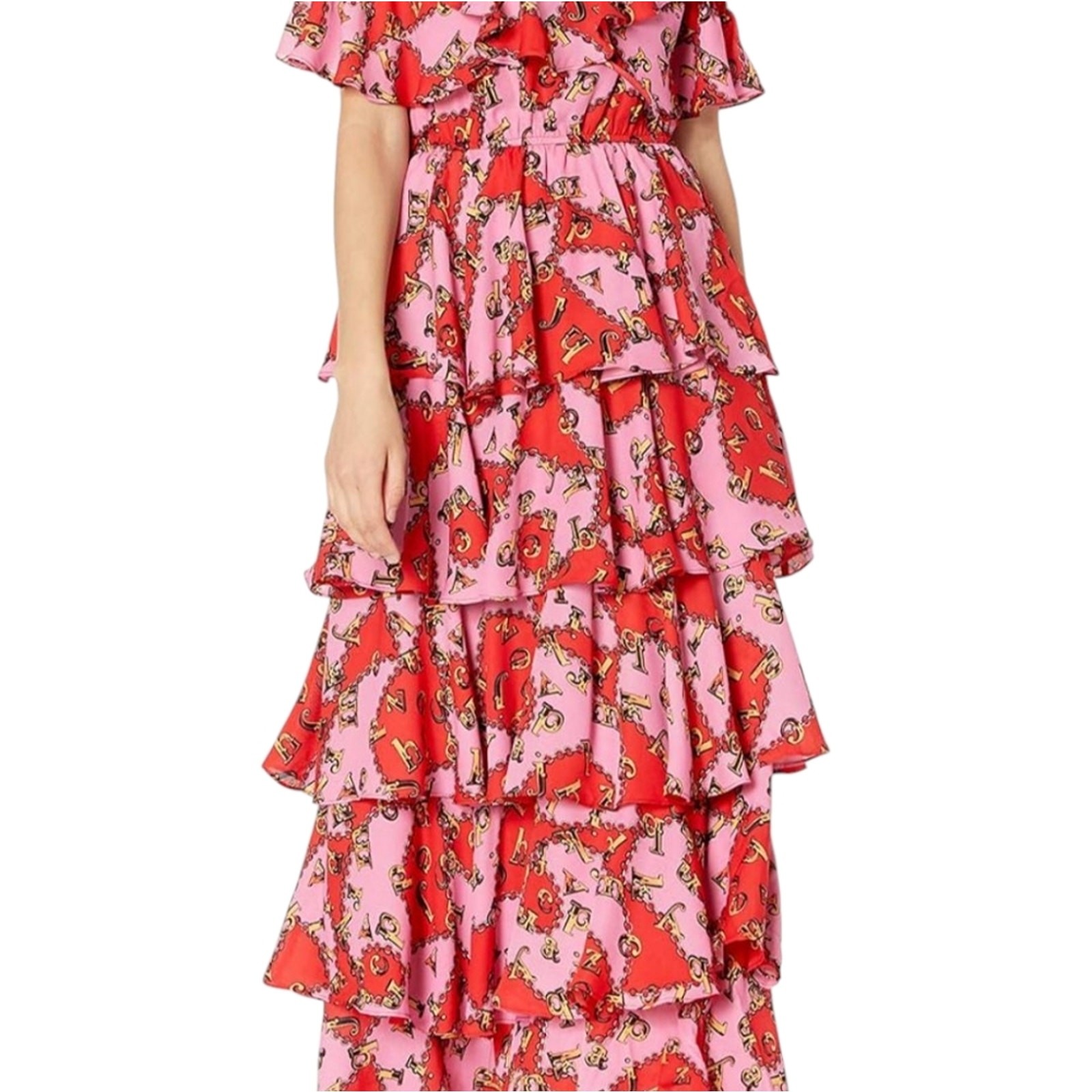 Kendall & Kylie Lucky Charm Layered tiered Dress Ruffle Summer Sz 8-10