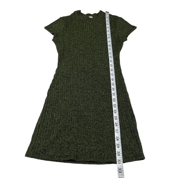 Mod Ref Cut Out Back Knitted Ribbed Dress Womens Size S (I10185)