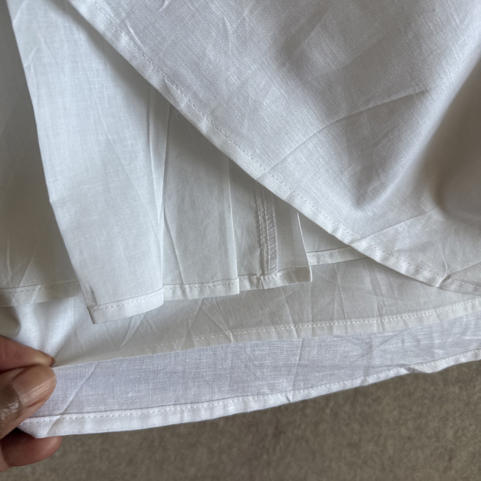 Gap Linen Cotton Cami Sundress Womens 18 White Fit Flare A-Line NWT
