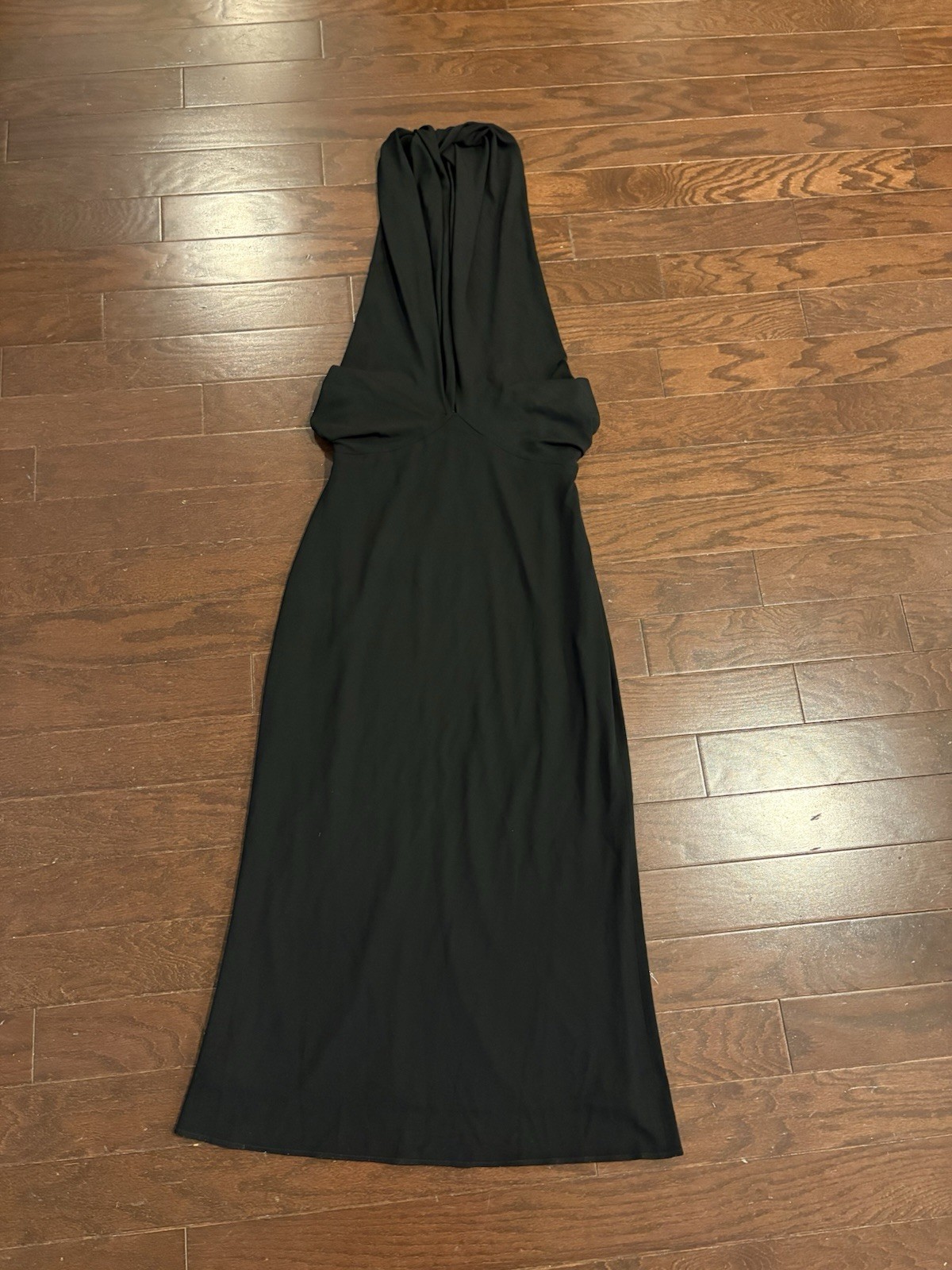 Ralph Lauren Collection Purple Label Black Silk Halter Backless Evening Gown 6